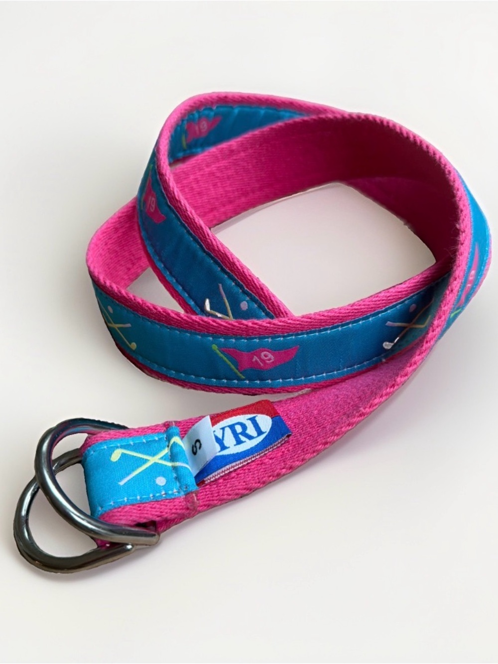 YRI Preppy Golf 19th Hole Belt Double-Ring S